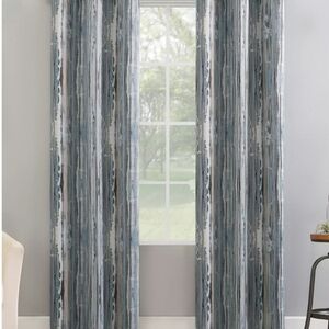 Allegory Abstract Painting 40" x 95" Blackout Curtain Panel Blue